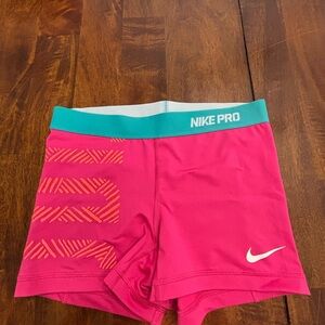 Nike Pro Pink Athletic Shorts
